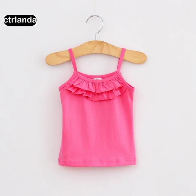 baby girl camisoles tanks kids cotton casual vest toddler girls Halter