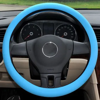 

Soft Silicone Steering Wheel Cover Shell Skidproof Odorless Eco Friendly for Kia Rio K2 K3 K5 K4 Cerato,Soul,Forte,Sportage R