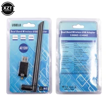 AC 1200 Мбит/с USB 3,0 беспроводной сетевой карты wi fi адаптер Superspeed RTL8812bU Dual Band 5DBI 2,4 ГГц/5 ГГц для ноутбука Desktop