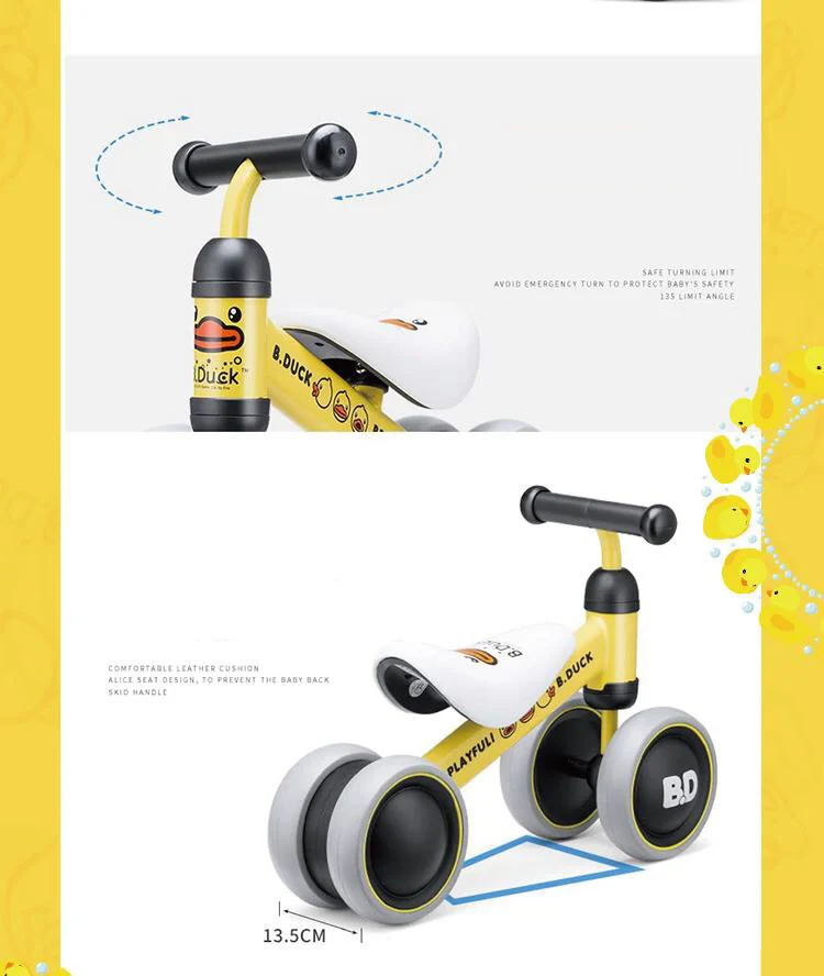 Упражнение баланс вашего ребенка четырехколесный первый велосипед ходунки ребенка баланс велосипед детские качели немой колеса скутер унисекс