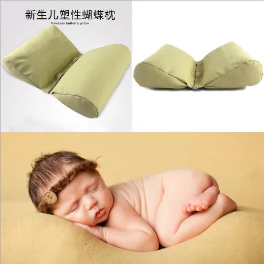 

Newborn Baby Photography Props Accessories Wedge Shaped Posing Cushion Infnat Butterfly Pillow Pictures Prop 2pcs/set