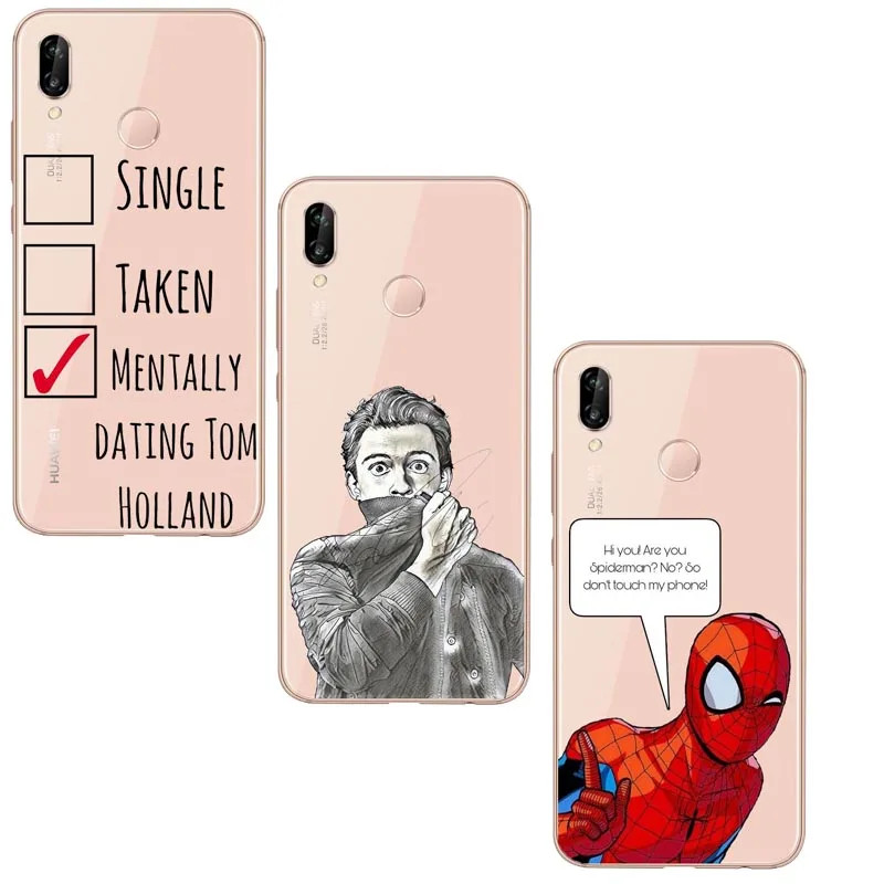 

Marvel Spider Man Tom Holland Slim silicone Soft phone case For Red rice NOTE5pro NOTE 4 Xiaomi MI 6PLUS MI 8 MI 6PLUS Cases