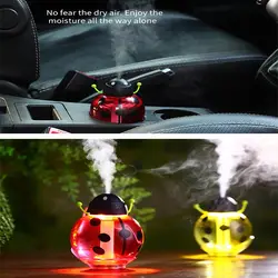 Лидер продаж Симпатичные насекомых Форма с USB Sucker увлажнитель для украшения автомобиля мини ночник