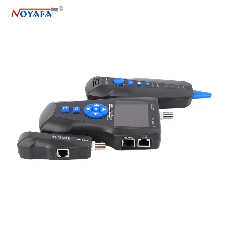 NOYAFA NF-8601S TDR Tester Network Cable Tester Tracker RJ45 RJ11 lan cable length telephone tracker+POE+PING+Voltage detector