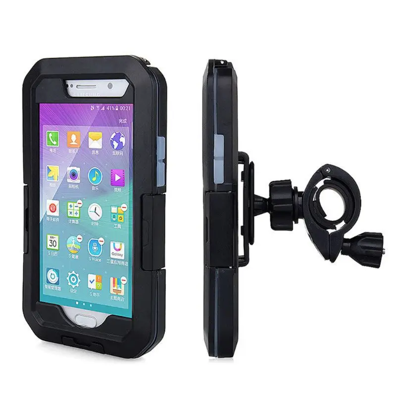 

Hot Waterproof Jacket Motorcycle Bicycle Holder Phone Shells Handlebar Mount Phone Case For iPhone X/XS qiang