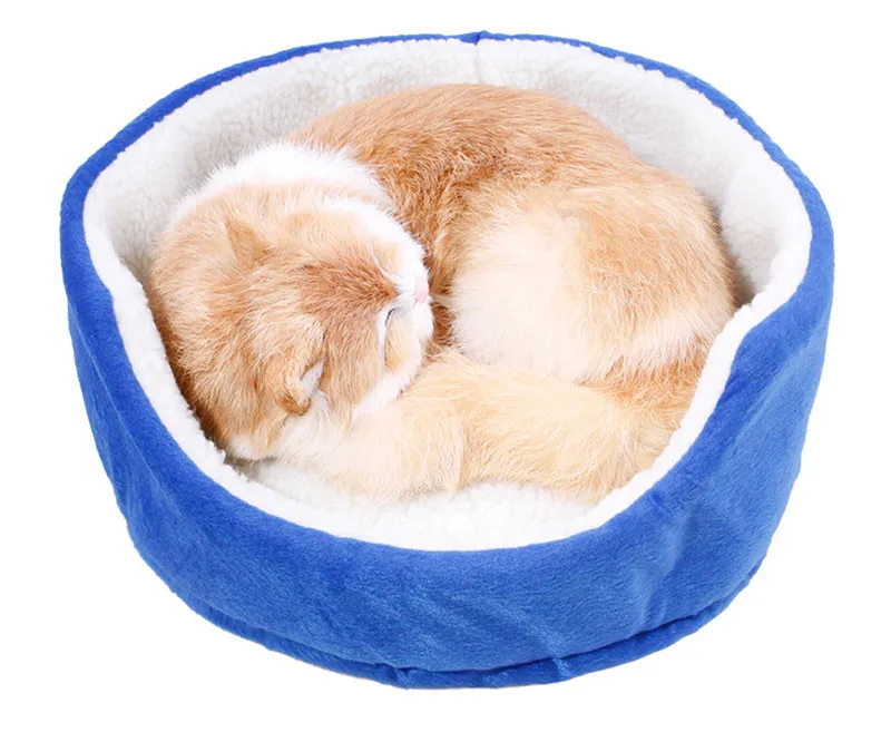 Милый дом кошка кровать маленькая собака Кровати чашка Бишон щенок котенок кровать корзина собака дом свинки Кролика Теплые pet Nest дешевые