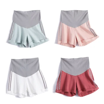 

Summer Fashion Maternity Shorts Elastic Waist Cotton Clothes for Pregnant Women Pregnancy Short Pants Maternity Short Pants