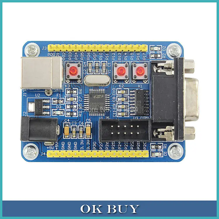 C8051F320 мини система программист микроконтроллер удобное приложение макетная плата обучения доска с USB