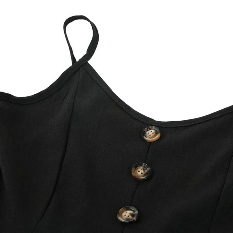 LASPERAL Бохо сексуальное платье повседневное винтажное женское летнее платье миди на пуговицах с открытой спиной в горошек полосатые пляжные платья Сарафан