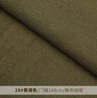 Покрытая обивочная ткань полиэстер льняная ткань для дивана подушки TJ0702 - Цвет: 28