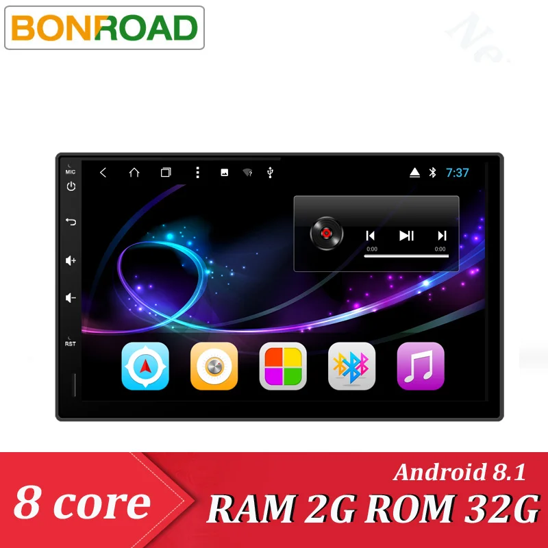 

Bonroad 7" 4 core radio car Android 8.1Universal 1024*600 Ram 2G Cortex A7 GPS Radio Stereo Audio Player For Nissan For KIA