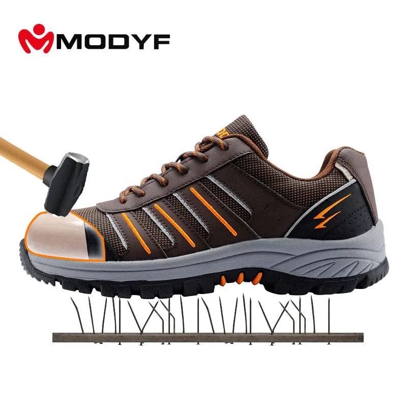 mens steel toe cap work safety trainers