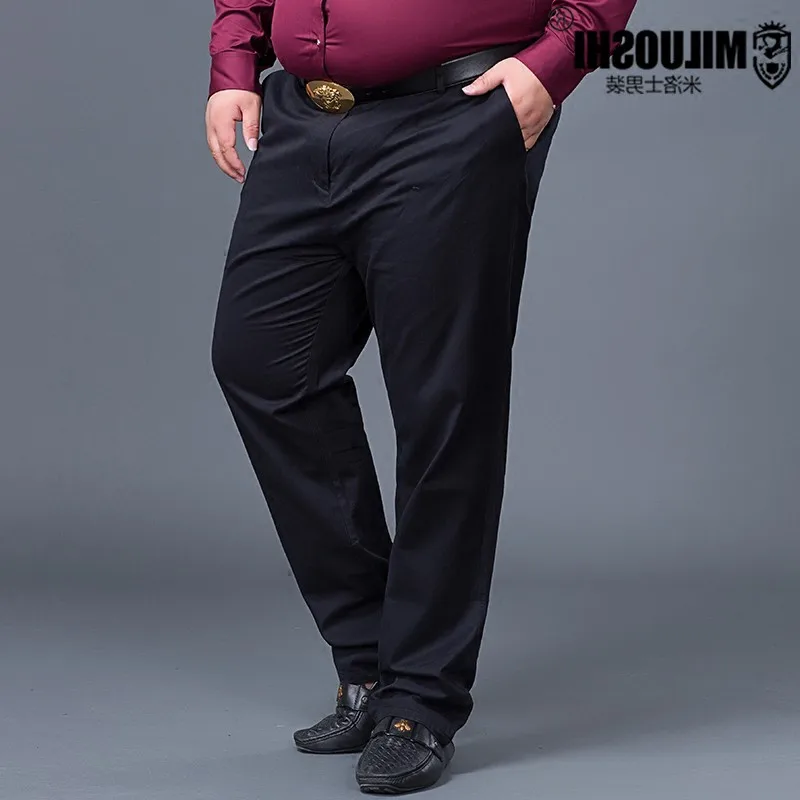 Большие размеры 10XL 9XL 8XL 6X Новое поступление мужские повседневные деловые брюки стрейч брюки прямые брюки черный синий хаки Рабочий костюм