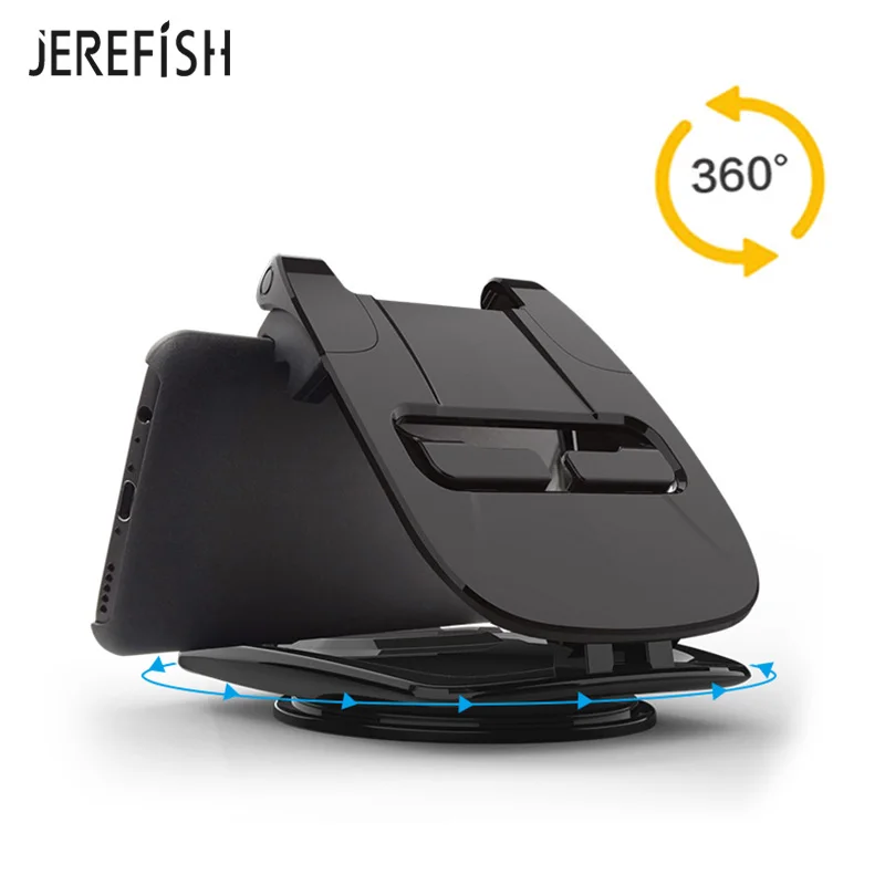 

JEREFISH Car GPS Navigator Mount Dashboard Car Cell Phone Holder for iPhone X 8 Plus 7 Plus for Samsung Galaxy S8 Plus S9 Plus
