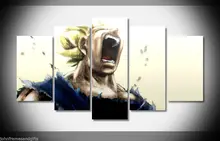 Vegeta dragon ball-z anime print poster canvas in 5 pieces 20x35cmx2,20x45cmx2,20x55cm