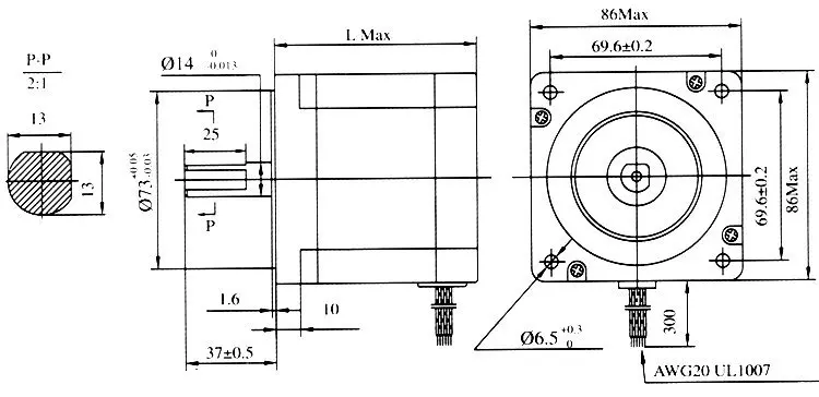 6 шт. качество NEMA34 878 Oz-in CNC шаговый двигатель/4.0A