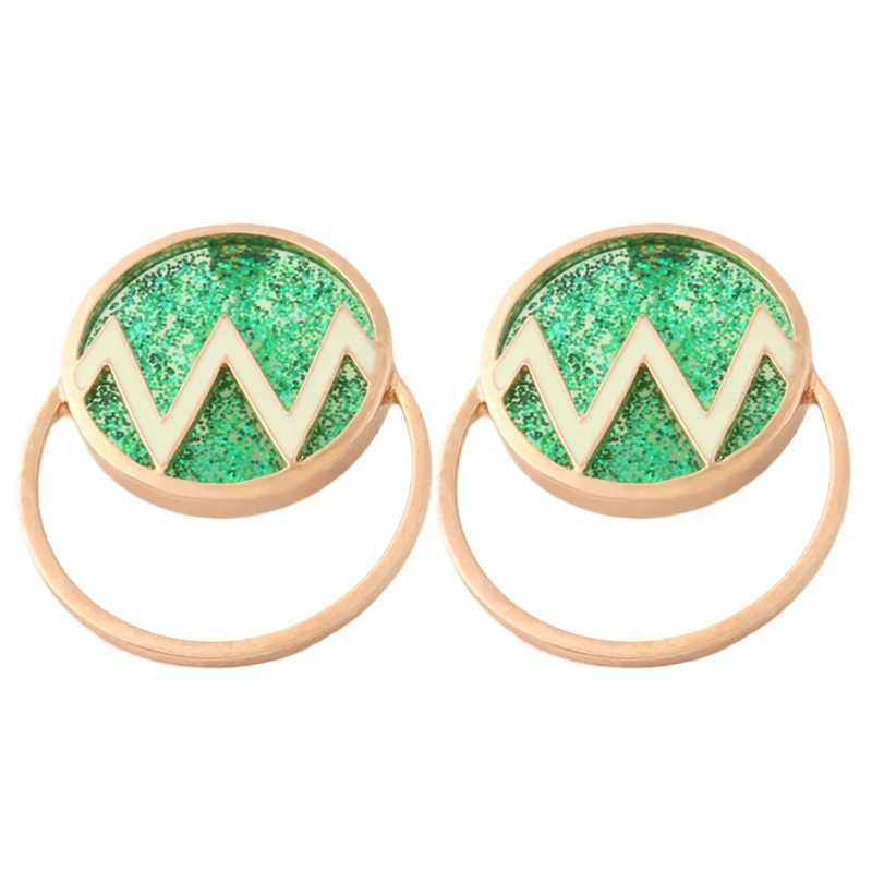 green white NeeFu WoFu Orecchini, брендовые серьги из смолы, капельное масло, большие серьги, Kolczyki, очаровательные Большие женские серьги Brinco - Окраска металла: green white