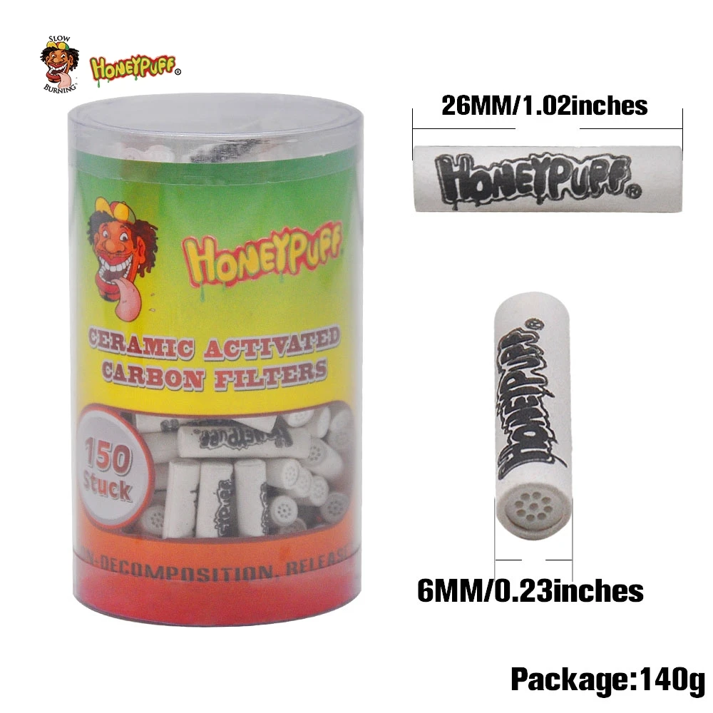 

50pc/150pc HONEYPUFF Brand 6MM /7MM /9mm Active Charcoal Filter Suit