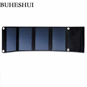 

BUHESHUI 30W 5V Folding Solar Panel Charger Portable High Efficiency Sunpower Dual USB Output Solar Charger For iPhone