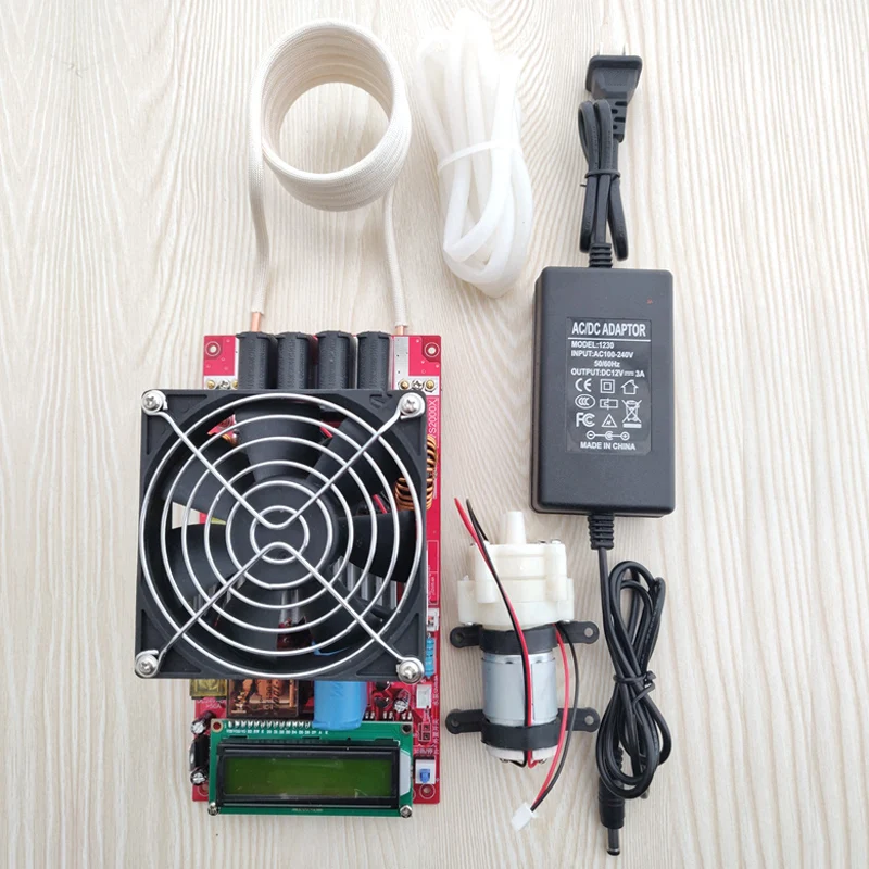 

2000W ZVS High Frequency Induction Heater Module Flyback Driver Heater Good Heat Dissipation + Coil +pump +power Adapter