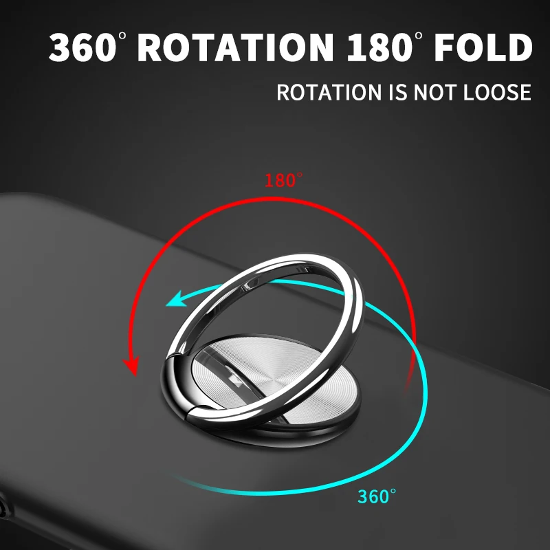 Роскошный Универсальный металлический держатель для мобильного телефона с поворотом на 360 градусов, магнитное кольцо, Автомобильный кронштейн, подставка, аксессуары для телефона