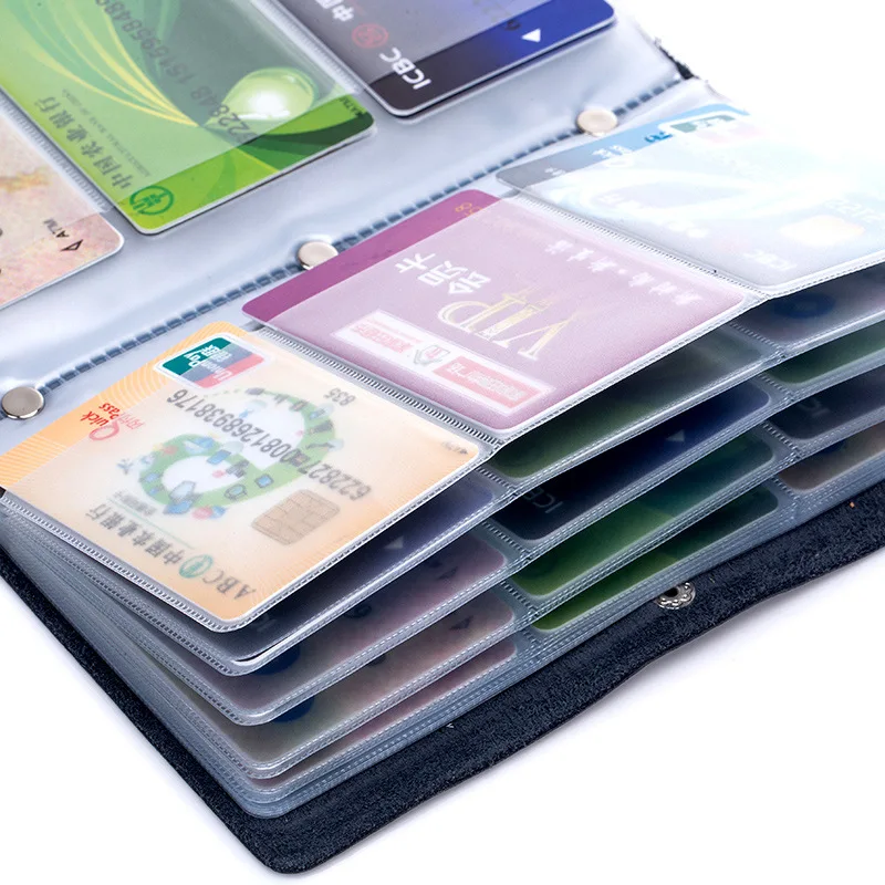 Rusoonnic визитница большой емкости держатель для кредитных карт s Сплит кожа Модный женский бумажник на застежке для мужчин ID сумка держатель для карт