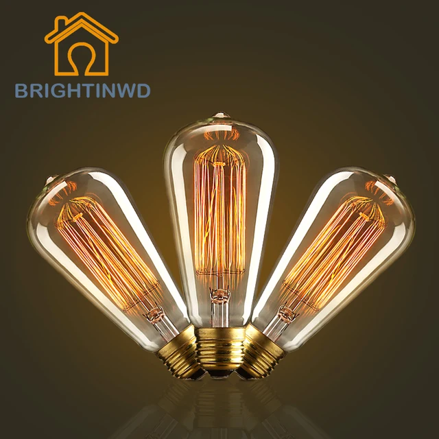 Us 1 85 30 Off Aliexpress E27 40w Edison Light Bulb Retro Lamp Vintage Incandescent Bulbs 220v Carbon Filament Lights Handmade Indoor Us 1 85 30 Off Aliexpress E27 40w Edison Light Bulb Retro Lamp Vintage Incandescent Bulbs 220v Carbon Filament Lights Handmade Indoor