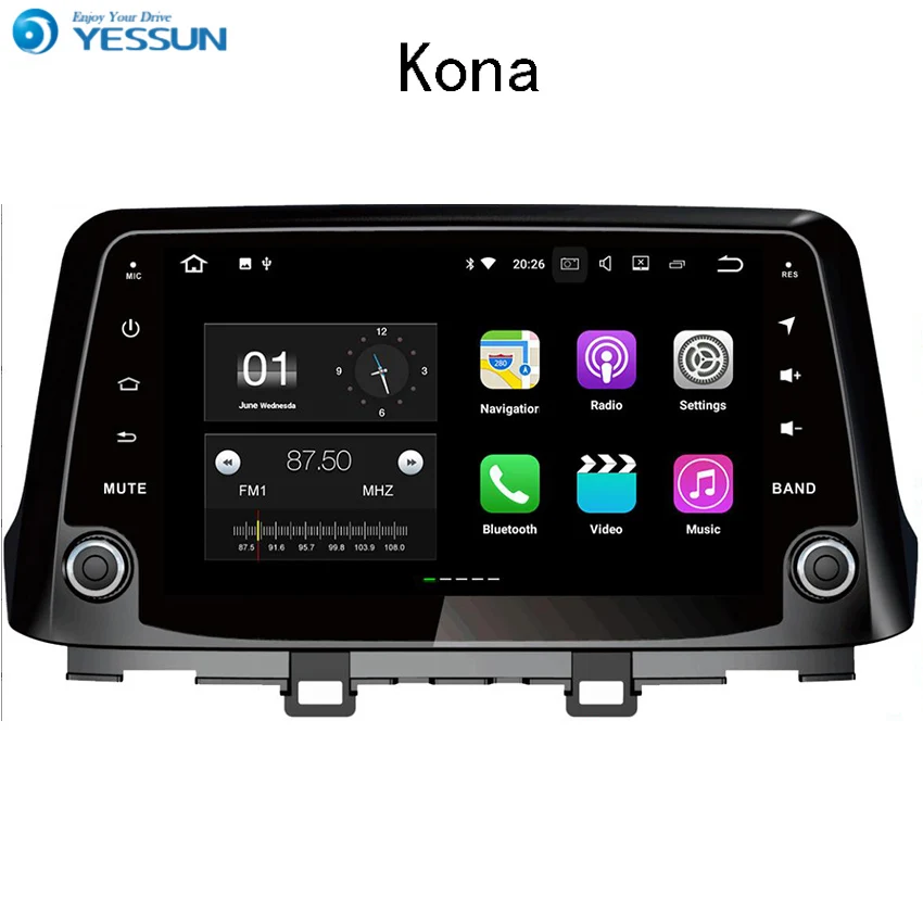 YESSUN Android Car Navigation GPS For Hyundai Kona 2015 2017 Audio Video HD Touch Screen Stereo