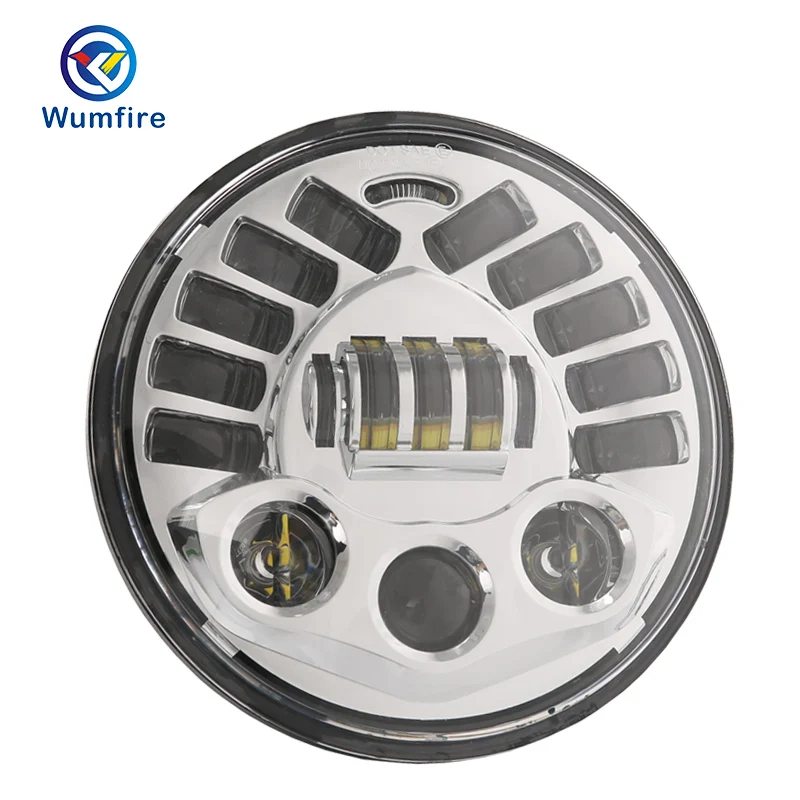 WUMFIRE 2018 новый свет 7 дюймов H4 H13 Led дальнего ближнего света мотоцикла Адаптивная