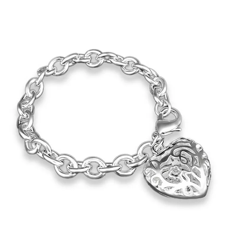 Handcuffs chain Heart Bracelet S109heart bracelethandcuff