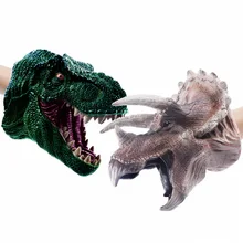 Фигурки динозавров Куклы для театра марионеток перчатки мягкие виниловые перчатки детские игрушки модель подарок динозавр ручной кукольный рисунок игрушки для детей