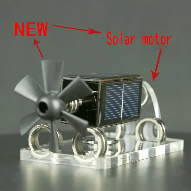 Магнитная подвеска Солнечный мотор креативный Магнитный подвеска Украшение/вентилятор лист научный подарок