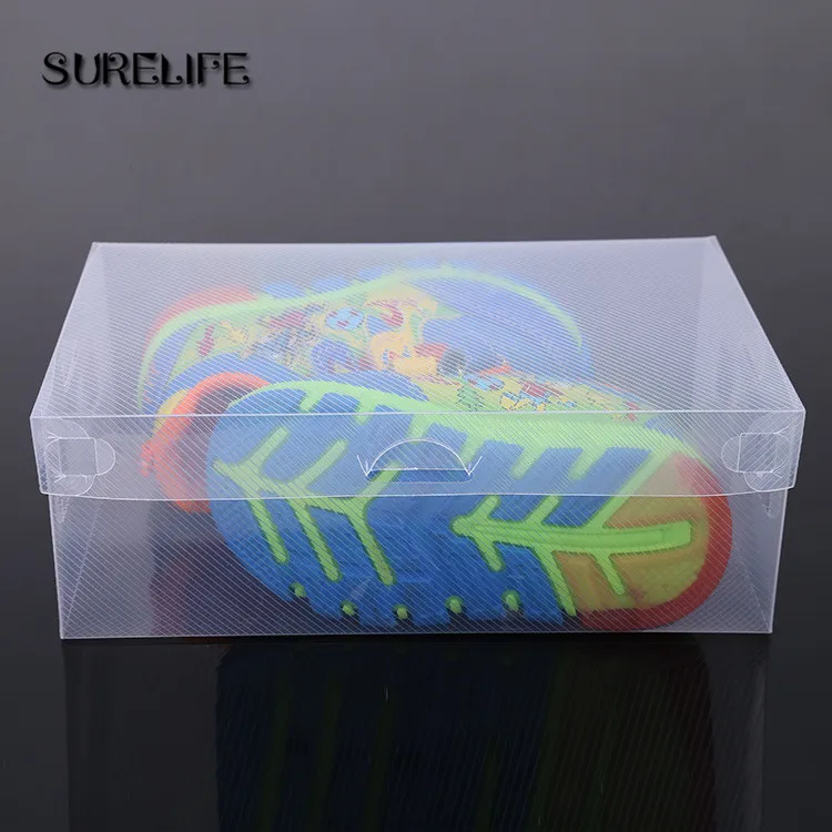 

10pcs PP plastic clear men/women/children size shoes box organizer