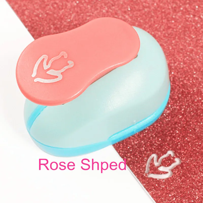 Rose shaped 5/8" paper EVA foam hole punches tulip flower greeting card handmade craft punch
