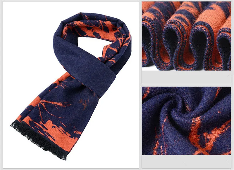 Мужской шарф GLINXI, дизайн, роскошный брендовый шарф, мужской зимний теплый кашемировый шарф, индивидуальный Модный деловой Повседневный Шарф
