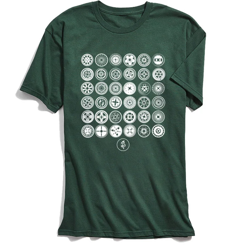 comfortable T Shirts Hot Sale Crew Neck JDM Old-school rims Pure Cotton Men T Shirt Birthday Short Sleeve Top T-shirts JDM Old-school rims dark