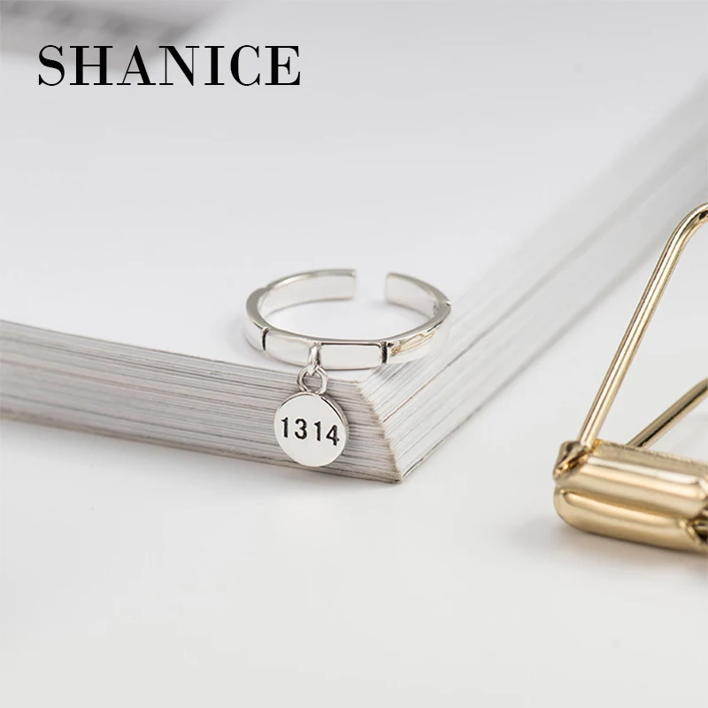 

SHANICE Unique Number Ring 100% 925 Sterling Silver Open Ring Number 1314 Unique Love Anniversary Jewelry anillos GF Gift