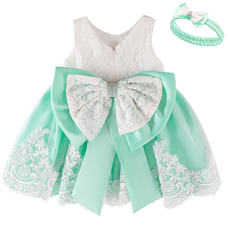 Платье для малышей кружевное платье на крестины с блестками и цветочным узором; Одежда для новорожденных девочек; праздничный костюм принцессы для дня рождения - Цвет: as picture