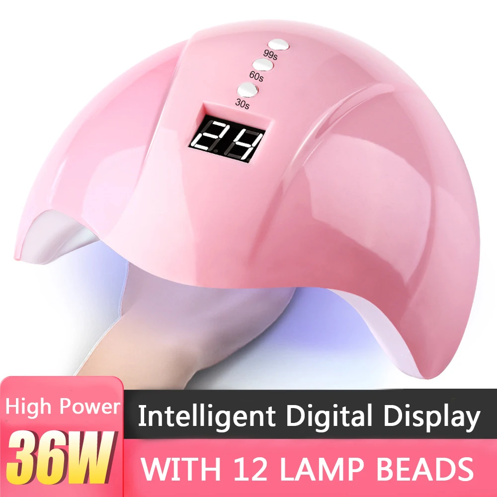 

Nail Dryer For Nail LED UV Lamp 36W USB Lamp For Manicure LCD Display Drying All Gels Nail Polish Nail Art Tools dropshipping