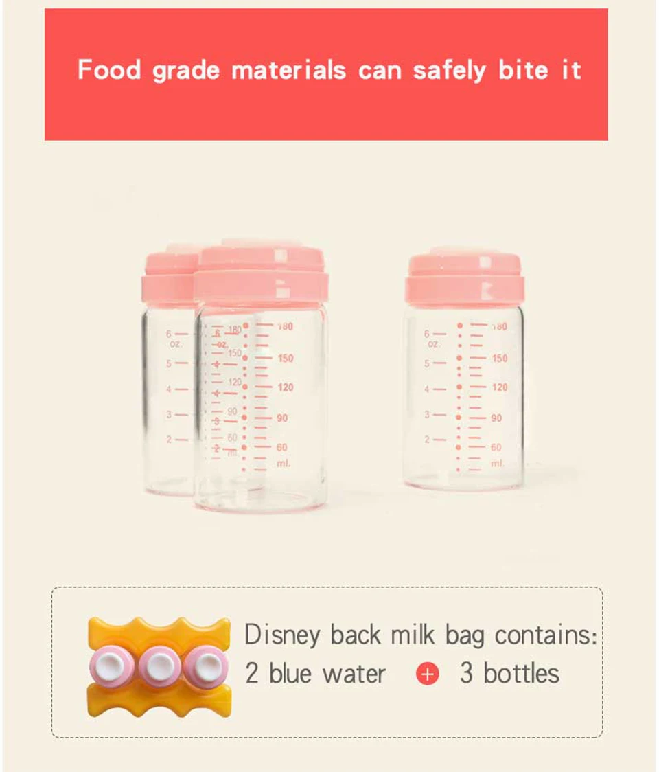 Disney изоляции мешок молочный продукт хранения Термальность сумка Контейнер с подогревом детские бутылочки Термальность сохраняет напитки