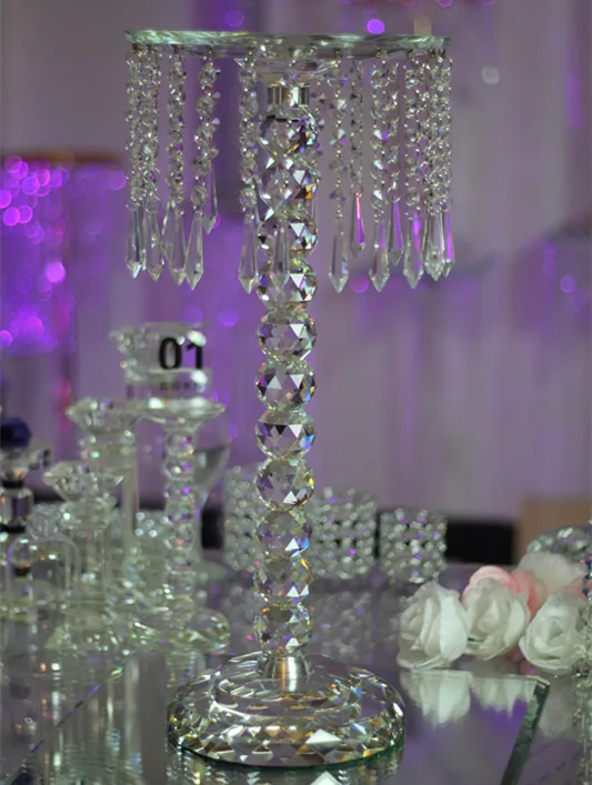 

23.62inch Artificial crystal flower or cake stand wedding table centerpieces, event party supplies