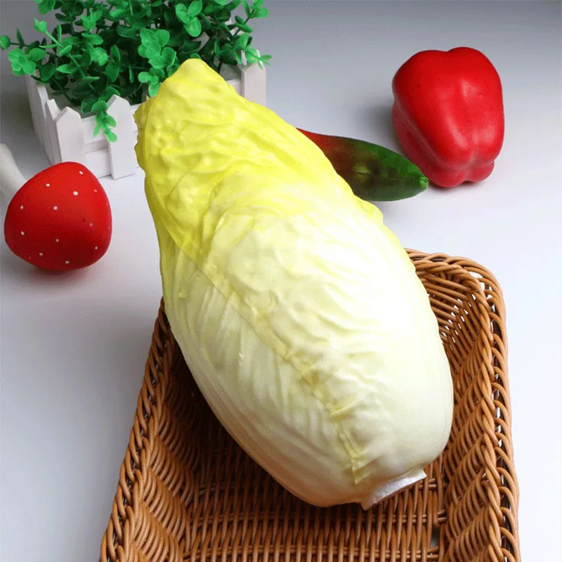 Высокое моделирование китайская Капустная капуста Kohlrabi желтая капуста поддельный растительный шкаф раннее образование украшения овощи