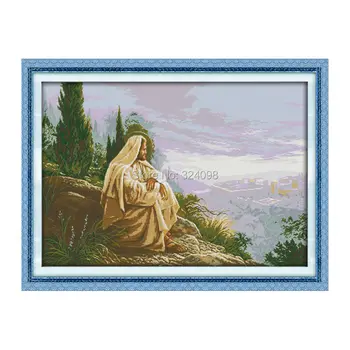 

Wholesale Needlework,Stitch,11CT 14CT Cross Stitch,Sets For Embroidery Kits,Jesus overlook Counted Cross-Stitching