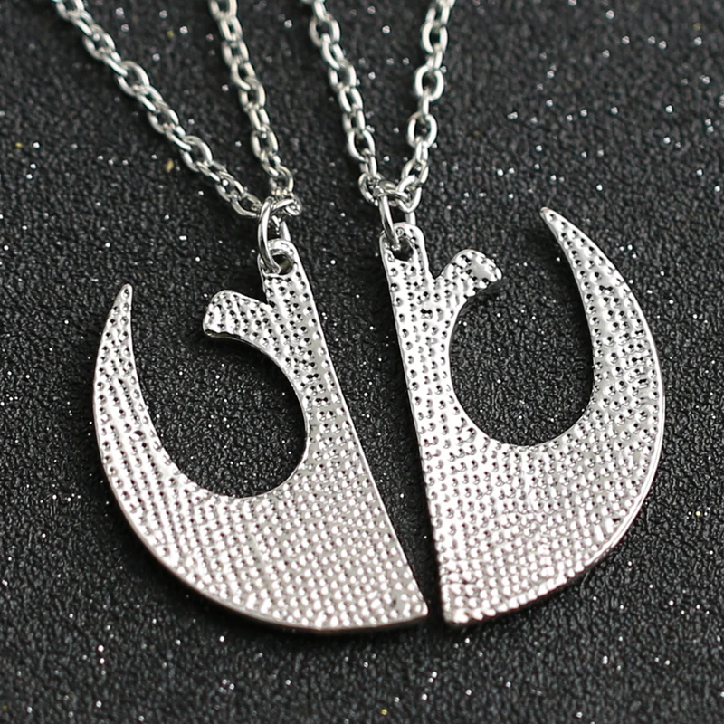 Ожерелье Звездные войны, знак Rebel Alliance I Love You I Know, серебряный цвет, кулон, модные ювелирные изделия из фильма для мужчин и женщин