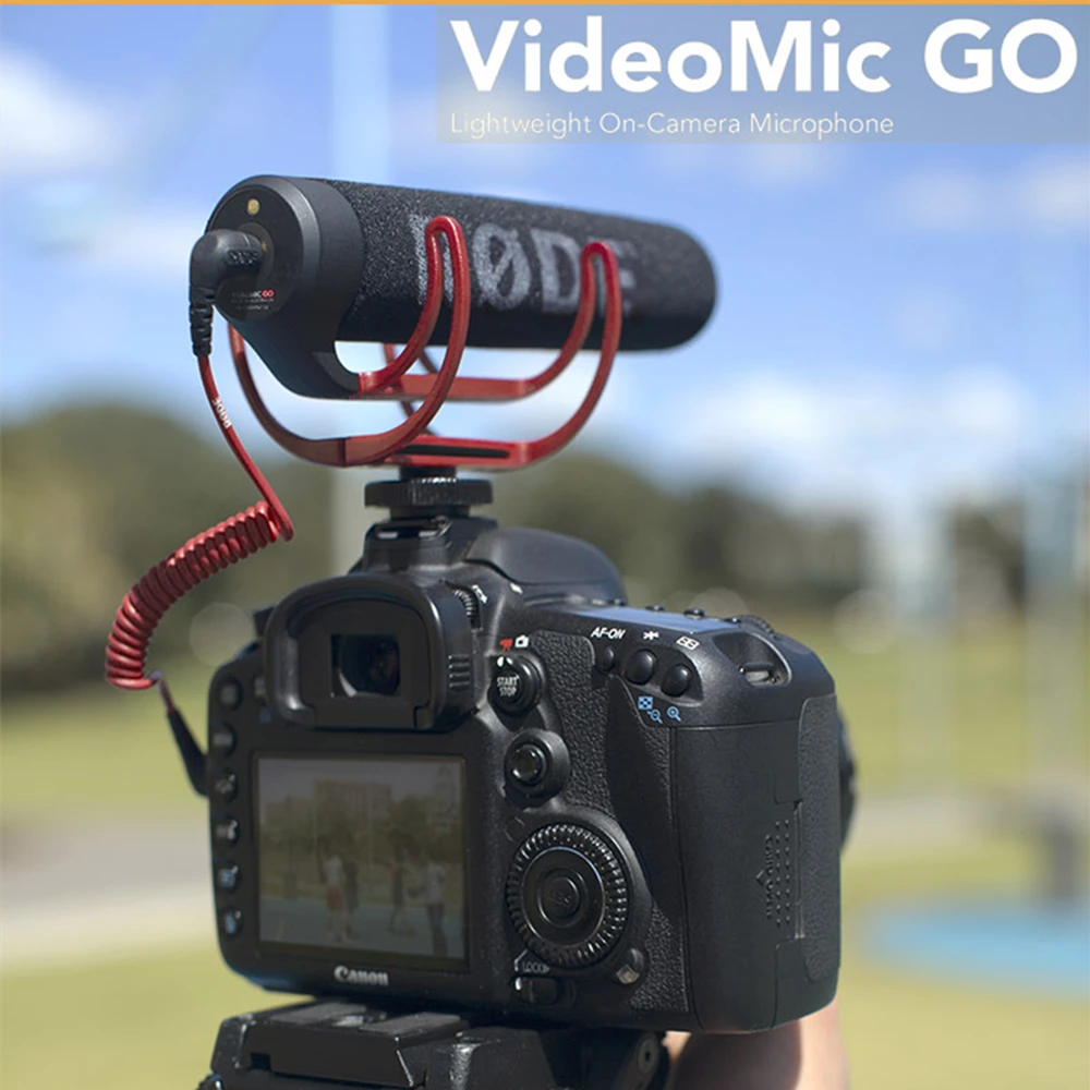 DSLR Microphone Rode VideoMic Go Video Camera