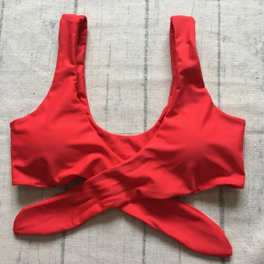 Billig Solide Bikini Brust Verknotet Bademode 2018 Frauen Sommer Badeanzug Hohe Taille Badeanzüge Push Up Brazilia Schwimmen Biquinis Set