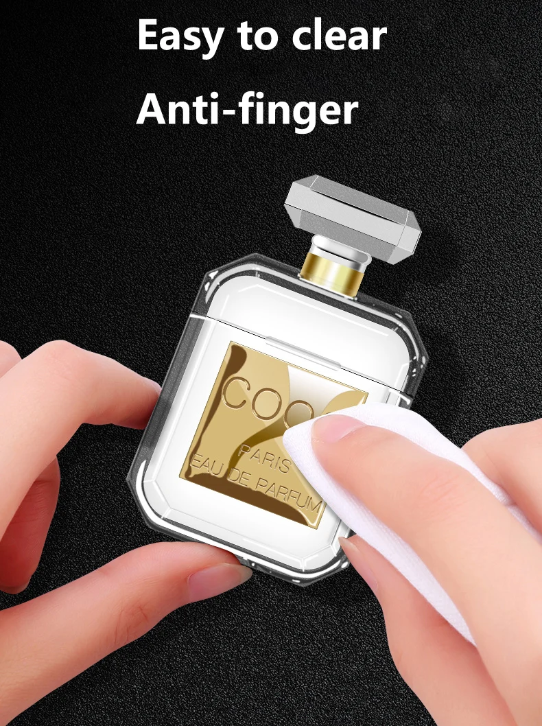 Lovers Gift Coco Perfume bottle airpods Case shockproof Transparent airpods Cover earphone case bag for apple airpods keyring Lovers Gift Coco Perfume bottle airpods Case shockproof Transparent airpods Cover earphone case bag for apple airpods keyring