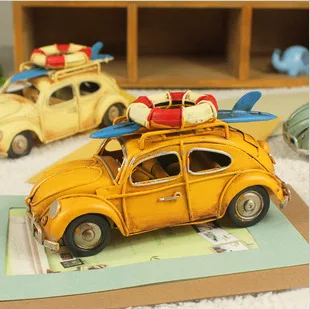 

Free Shiping! Vintage Car Metal Car Model Childhood Memory Metal Art & Gift Home Decoration M1005