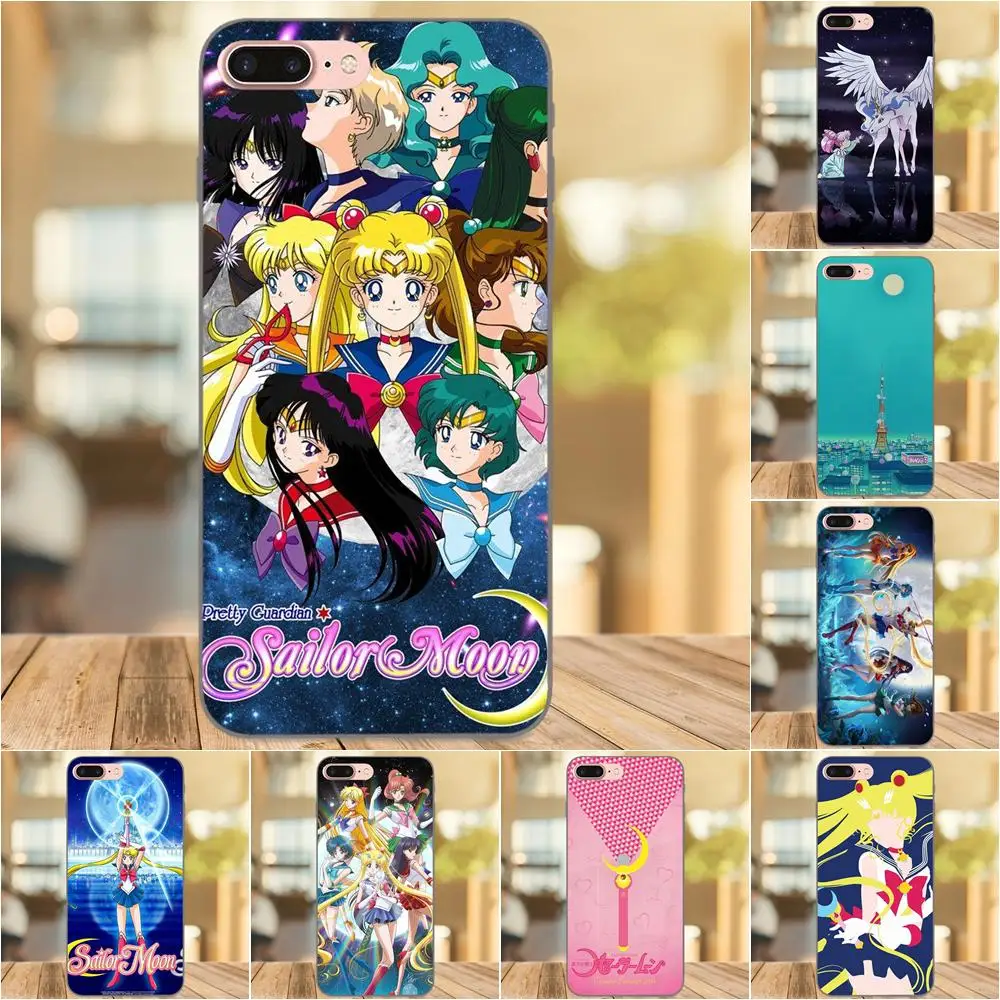 

Soft Fashion Cover Case Sailor Moon Poster For Huawei Honor 5A 6A 6C 7A 7C 7X 8A 8C 8X 9 10 P8 P9 P10 P20 P30 Mini Lite Plus