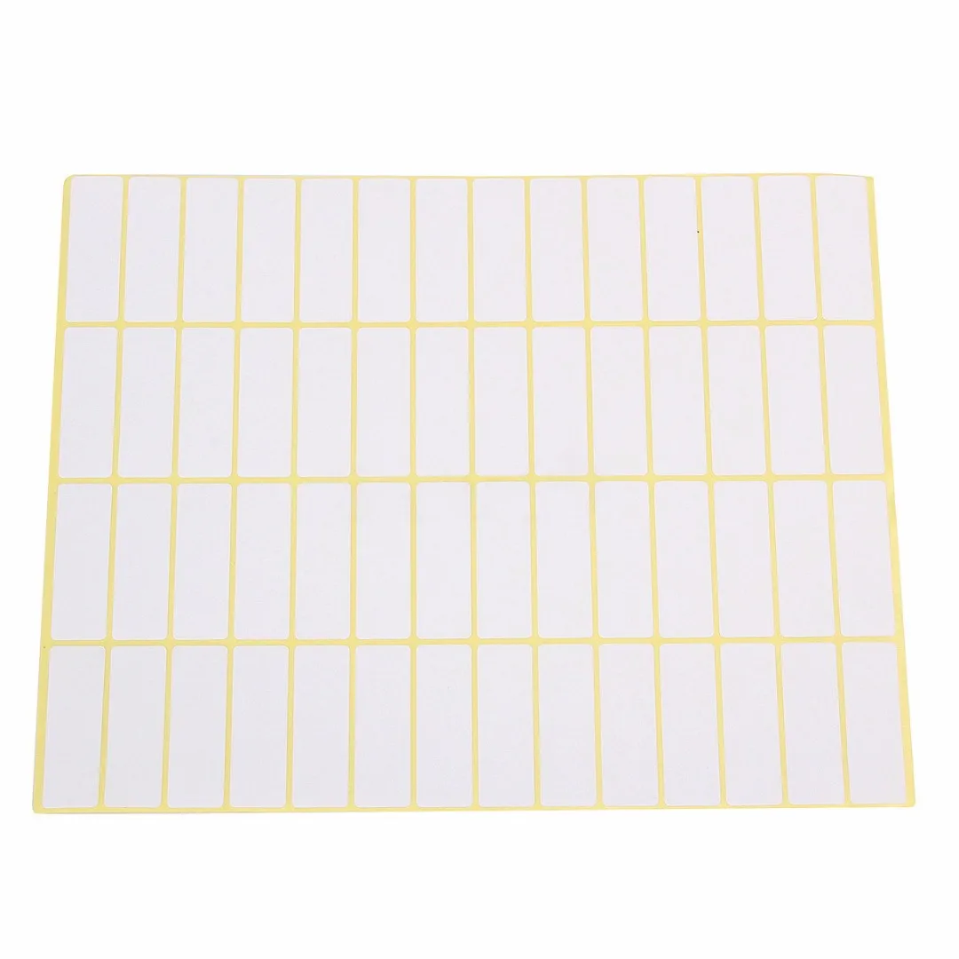 840 White Small Sticky Labels 15 Sheets Price Stickers Tags Blank Self Adhesive